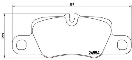 Комплект тормозных колодок дискового тормоза BREMBO P 65 020