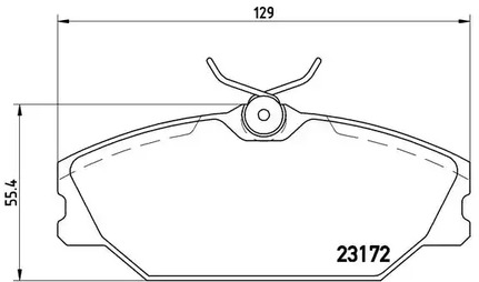 Комплект тормозных колодок дискового тормоза BREMBO P 68 027
