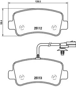 Тормозные колодки BREMBO P 68 063