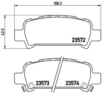 Тормозные колодки BREMBO P 78 011
