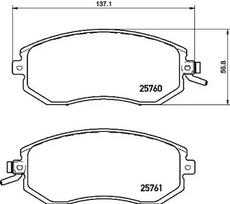 Колодки тормозные дисковые BREMBO P 78 021