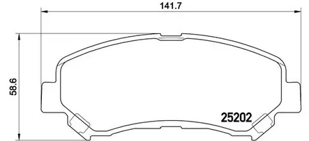 Тормозные колодки BREMBO P 79 028
