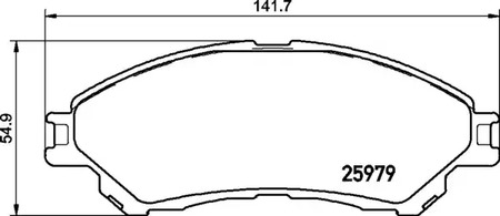 Комплект тормозных колодок дискового тормоза BREMBO P 79 032
