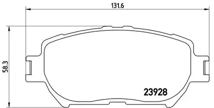 Тормозные колодки BREMBO P 83 062