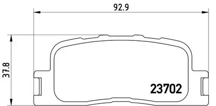 Комплект тормозных колодок дискового тормоза BREMBO P 83 088