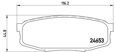 Комплект тормозных колодок дискового тормоза BREMBO P 83 098