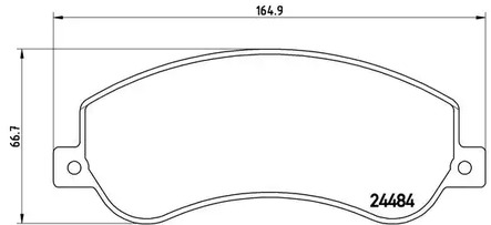 Комплект тормозных колодок дискового тормоза BREMBO P 85 115