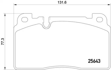 Комплект тормозных колодок дискового тормоза BREMBO P 85 122