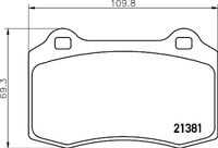 Колодки тормозные дисковые /комплект 4 шт BREMBO P 36 020X