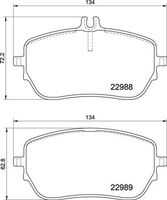 Brake pad BREMBO P 50 146