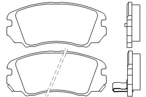 Колодки тормозные дисковые BREMBO P30043