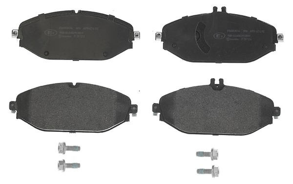 Комплект тормозных колодок дискового тормоза BREMBO P50124