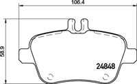 Колодки тормозные дисковые задние BREMBO P50135