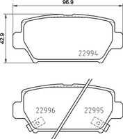 Колодки тормозные дисковые задние BREMBO P54062