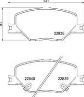 Колодки тормозные дисковые передние BREMBO P59096
