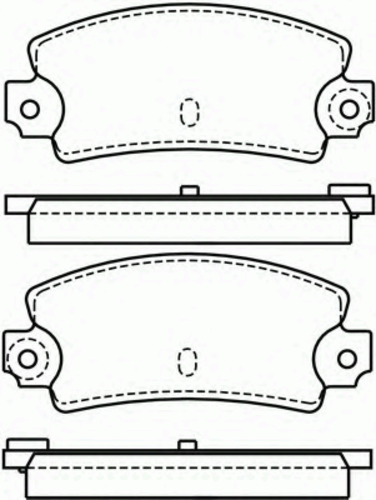 Тормозные колодки BREMBO P68002