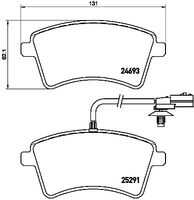Тормозные колодки BREMBO P68058