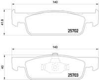 Колодки тормозные дисковые передние BREMBO P68059X