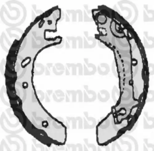 Тормозные колодки задние (барабанные) BREMBO S24525