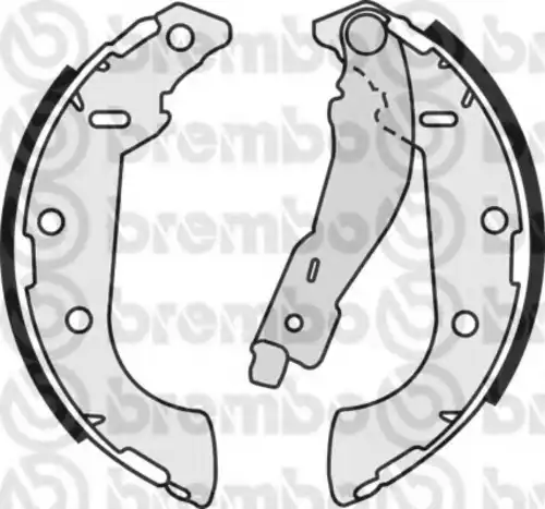 Тормозные колодки задние (барабанные) BREMBO S61521
