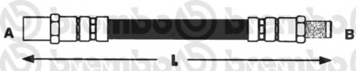 Шланг тормозной BREMBO T06022