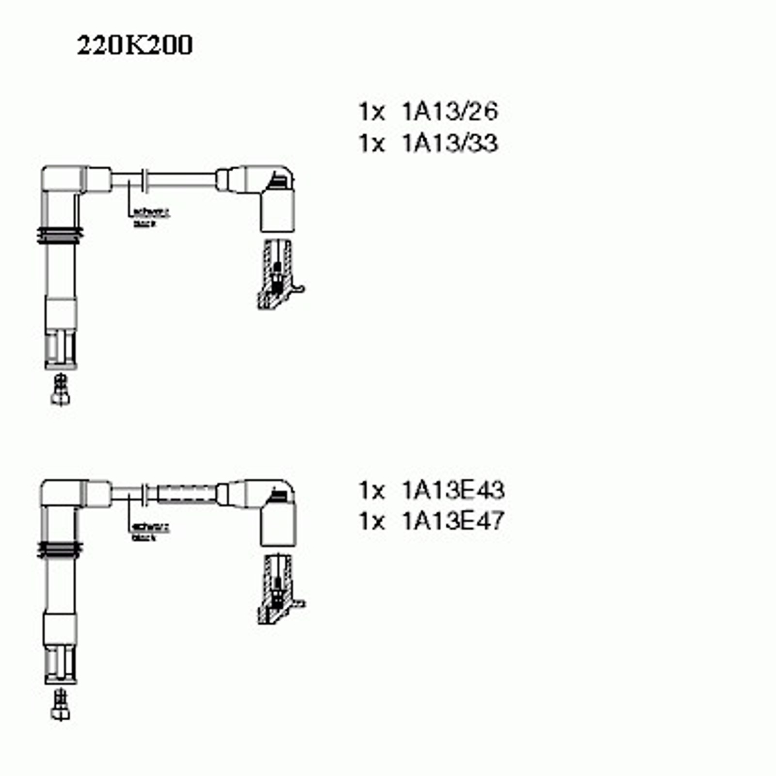Комплект проводов BREMI 220K200