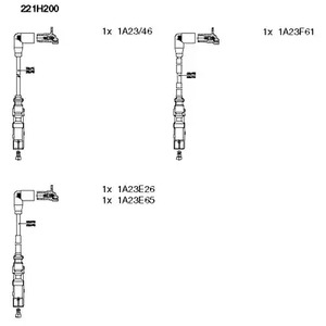 Комплект проводов зажигания BREMI 221H200