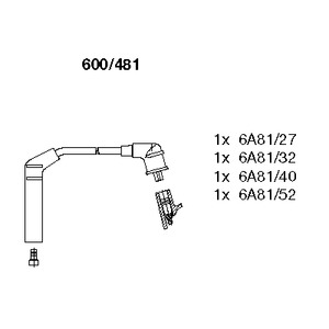 Комплект проводов зажигания BREMI 600/481