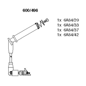 К-кт проводов BREMI 600/496