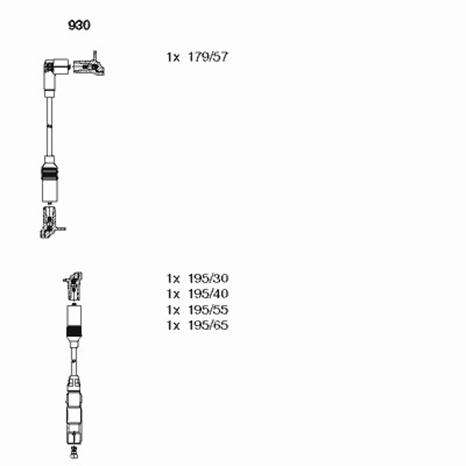 Комплект проводов зажигания BREMI 930