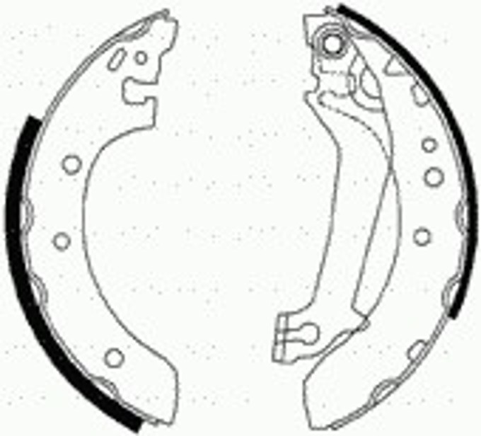 Колодки тормозные барабанные CIFAM 153-129