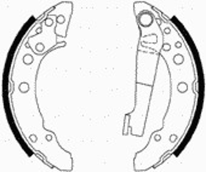 Колодки тормозные барабанные CIFAM 153-465