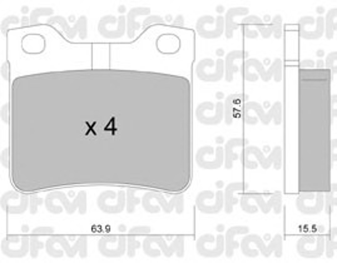Колодки тормозные дисковые CIFAM 822-192-1