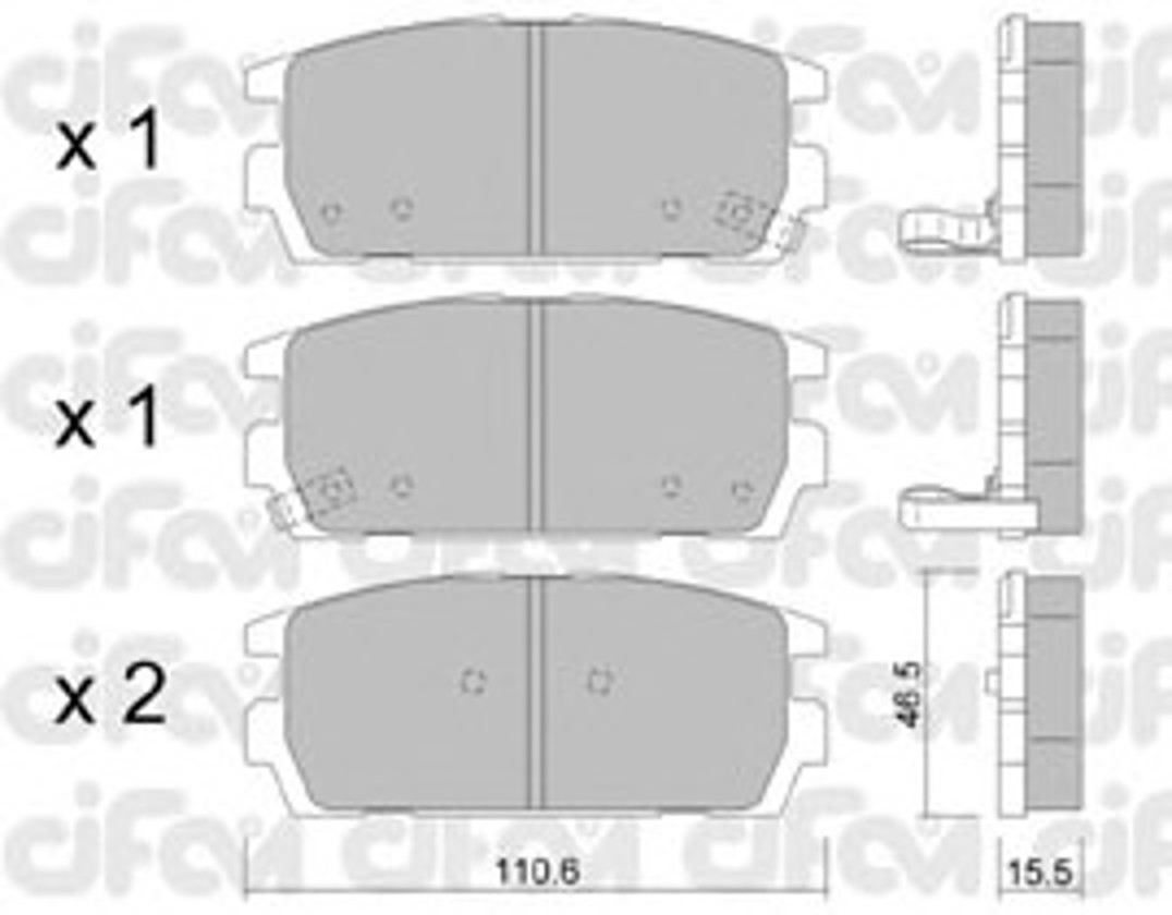 Колодки тормозные дисковые CIFAM 822-507-0