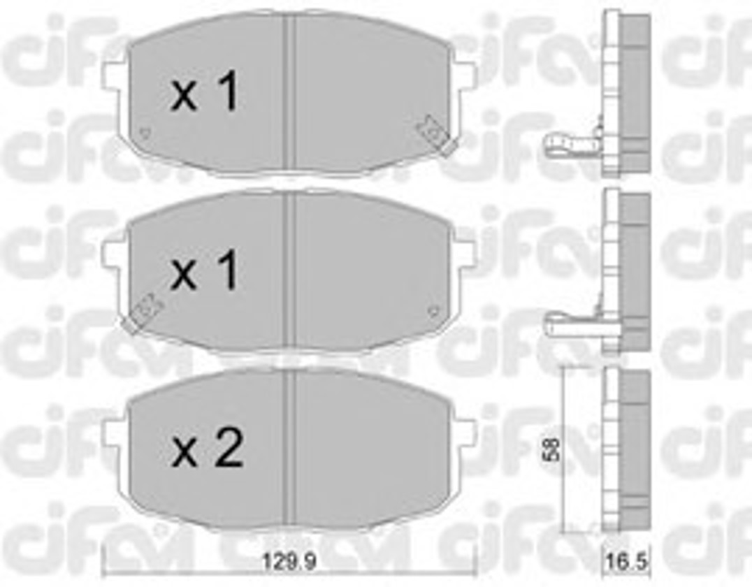 Колодки тормозные дисковые CIFAM 822-513-0
