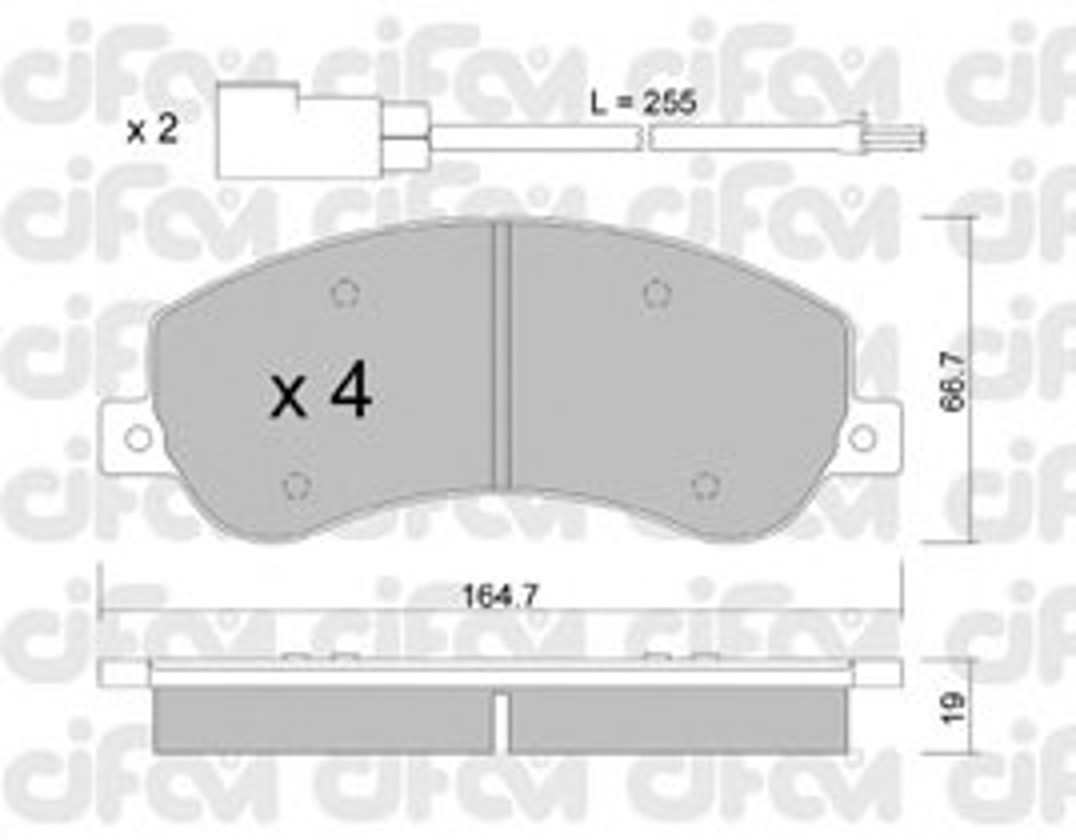 Колодки тормозные дисковые CIFAM 822-680-0