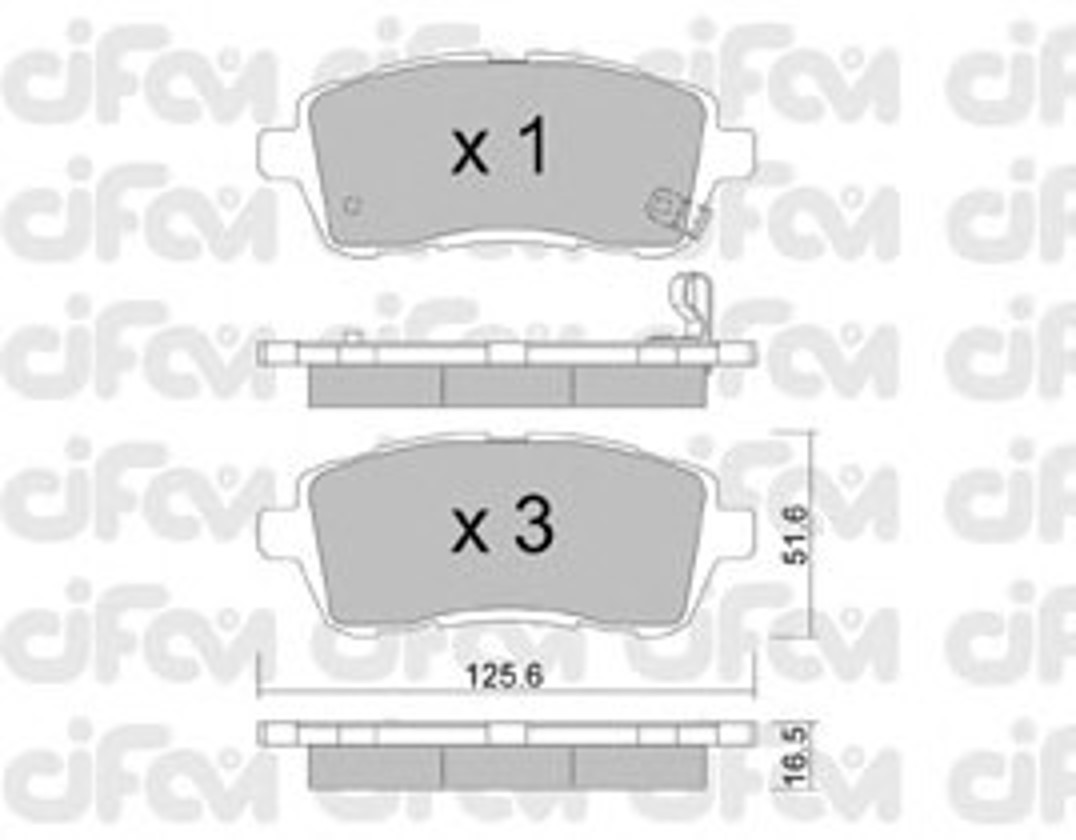 Колодки тормозные дисковые CIFAM 822-793-0