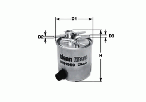Фильтр топливный renault grand scenic iii 09- megane ii 02- megane ii coupe-cabriolet 03- megane ii седан 03- megane ii универсал CLEAN FILTERS DN1988
