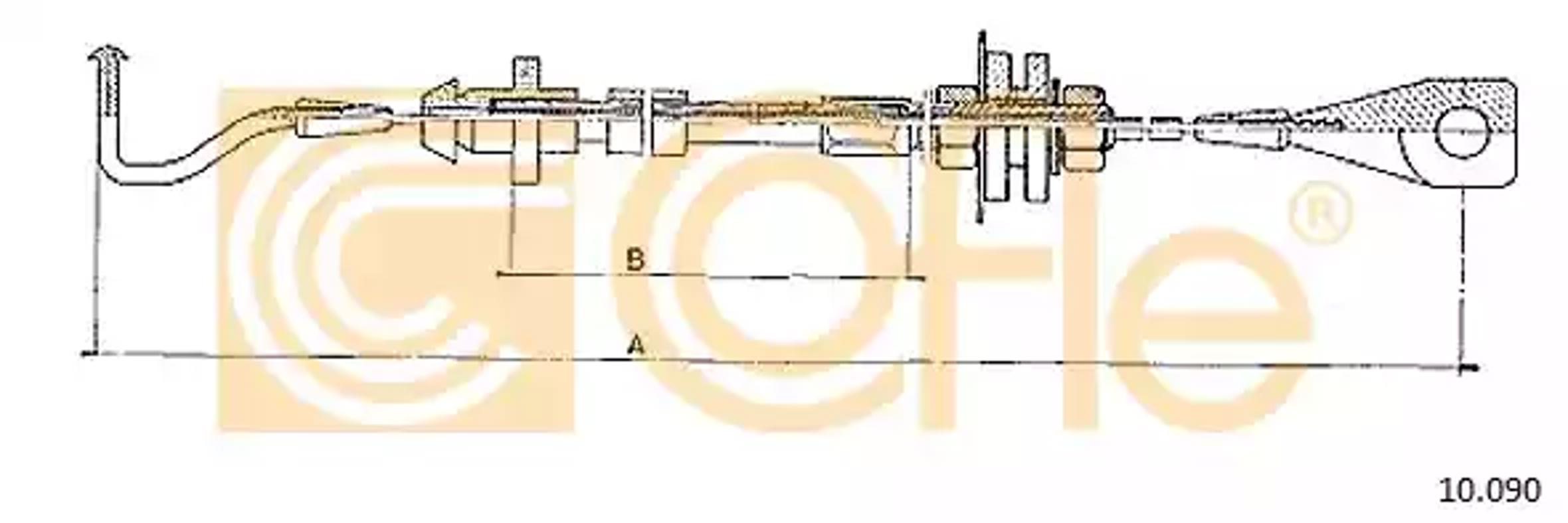 Трос газа COFLE 10.090