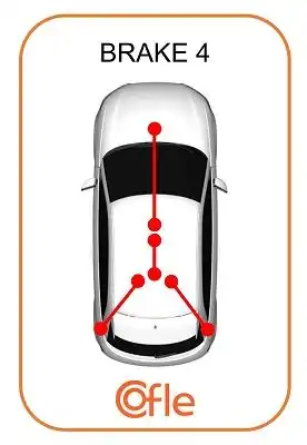 Трос стояночного тормоза прав chrysler voyager 96-00 COFLE 92.20.160B001