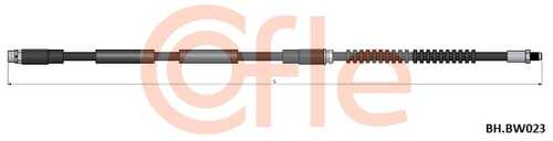 Шланг тормозной передн bmw x5 (e70-f15) 06- / x6 (e71-f16) 07- COFLE 92.BH.BW023