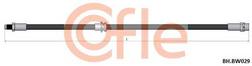 Шланг тормозной задн bmw x5 (e70/f15) 06- / x6 (e71/f16) 06- COFLE 92.BH.BW029