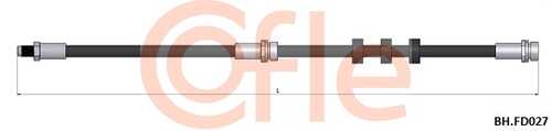 Шланг тормозной передн mazda tribute 01- COFLE 92.BH.FD027