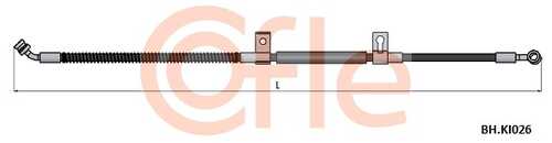 Шланг тормозной передн лев kia sorento 02- COFLE 92.BH.KI026