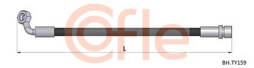 Шланг тормозной задн лев toyota land cruiser 100 98- COFLE 92.BH.TY159