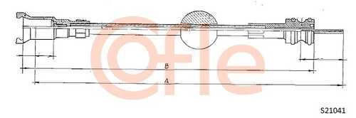 Трос спидометра peugeot 405 -93 920/ mm COFLE 92.S21041