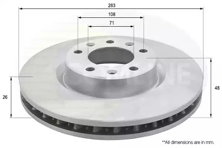 Тормозные диски COMLINE ADC2727V