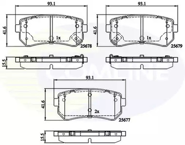 Колодки COMLINE CBP32276