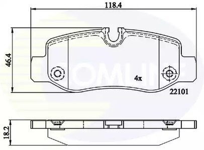Тормозные колодки COMLINE CBP02315