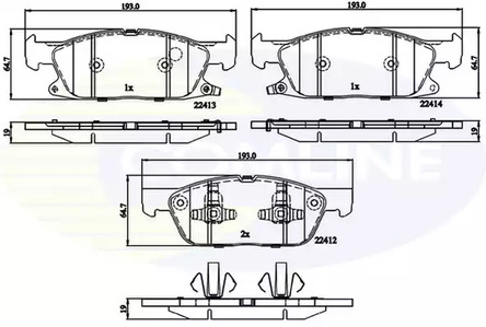 Тормозные колодки COMLINE CBP32310